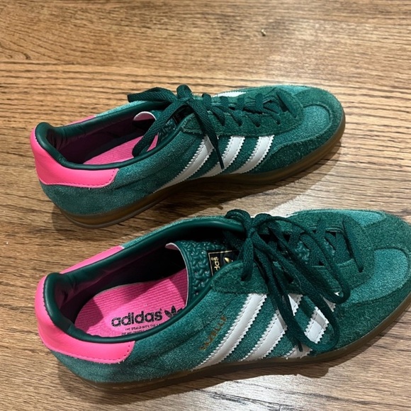 adidas Shoes - adidas Green and Pink Sneakers